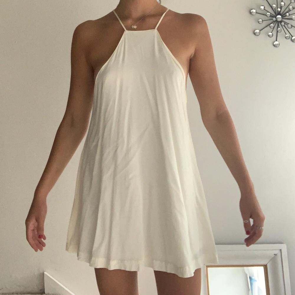 Open Back Swing Dress